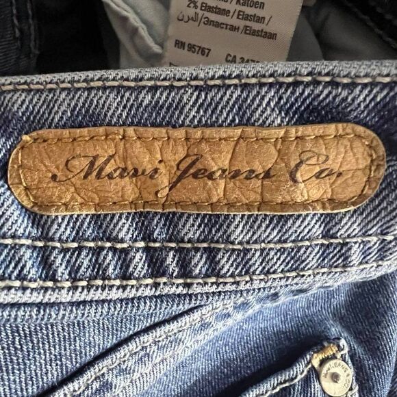 Mavi Tess Distressed Embroidered High-Rise Skinny Jeans Size 27 - Picture 7 of 10